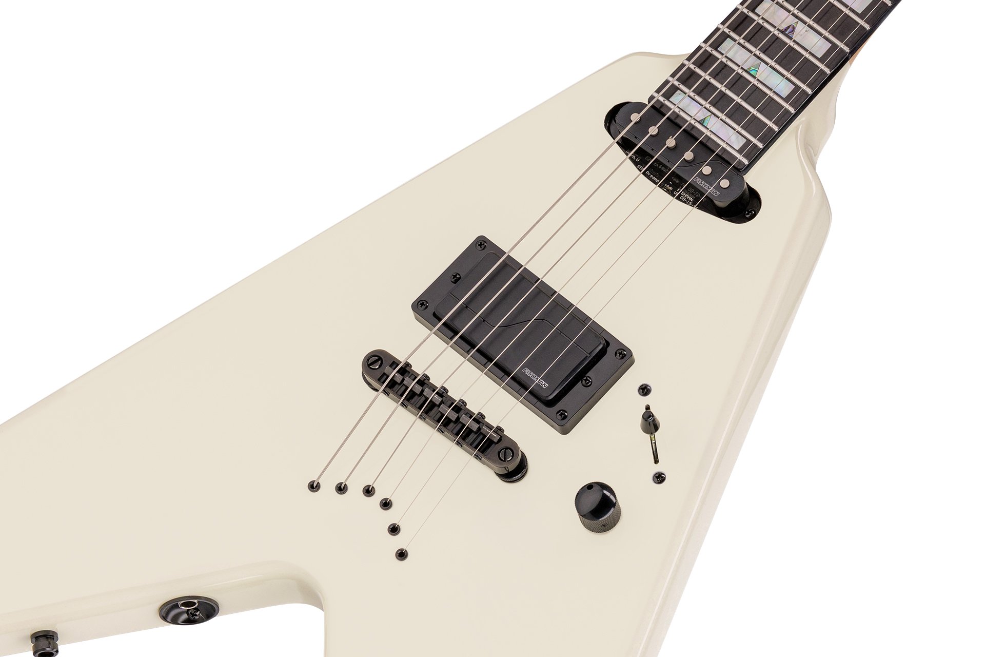 Artist Line Shark WH-1 - Solid Creme White High Polish E-Gitarre